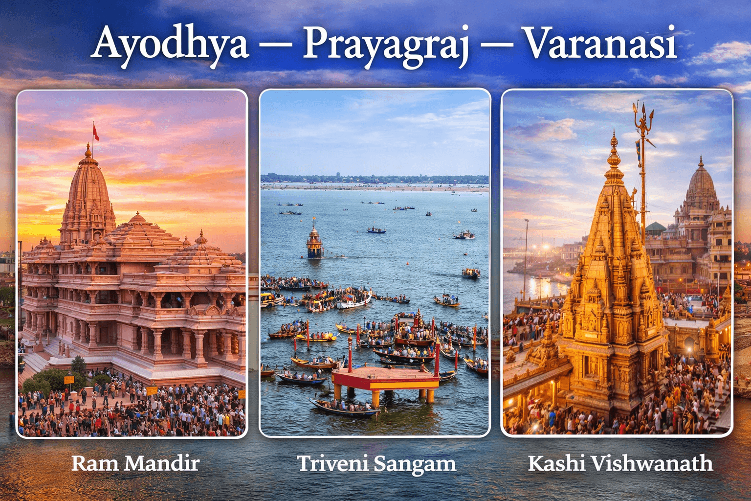 Ayodhya — Prayagraj — Varanasi